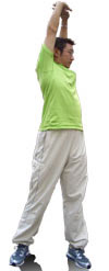 高尔夫暖身操——手臂伸展及腰部转体