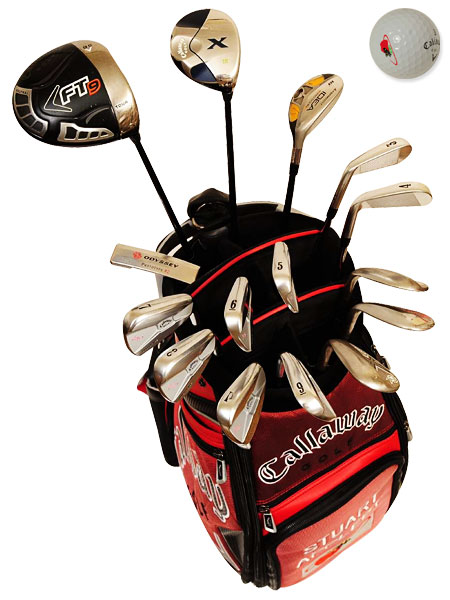 PGA职业选手在比赛中实际使用的球包装备！(一)