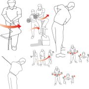 高尔夫球健身小贴士 看图纠正打球动作和日常练习
